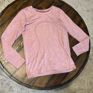 Lululemon Long Sleeve Swiftly Top in Pink Haze